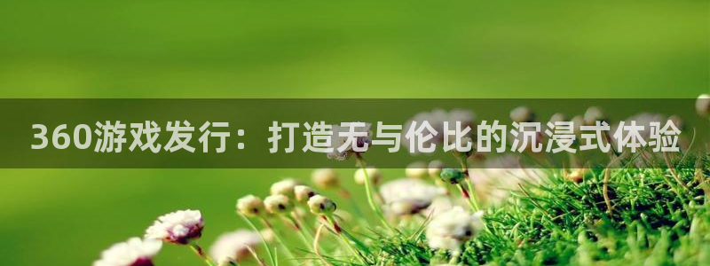 杏耀子文化创意加好友：360游戏发行：打造无与伦比的沉浸式体验